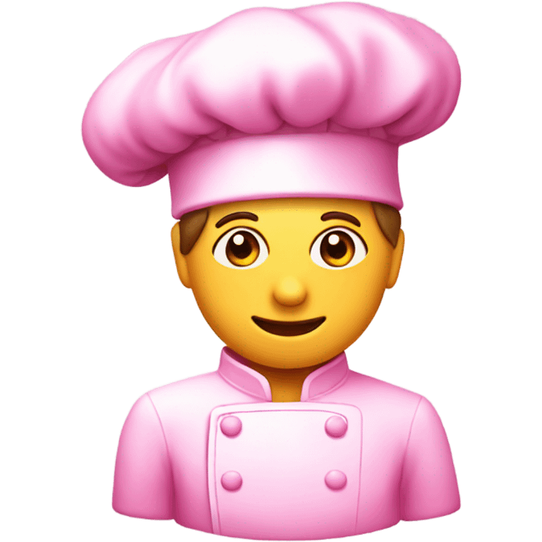 Pink chef hat  emoji