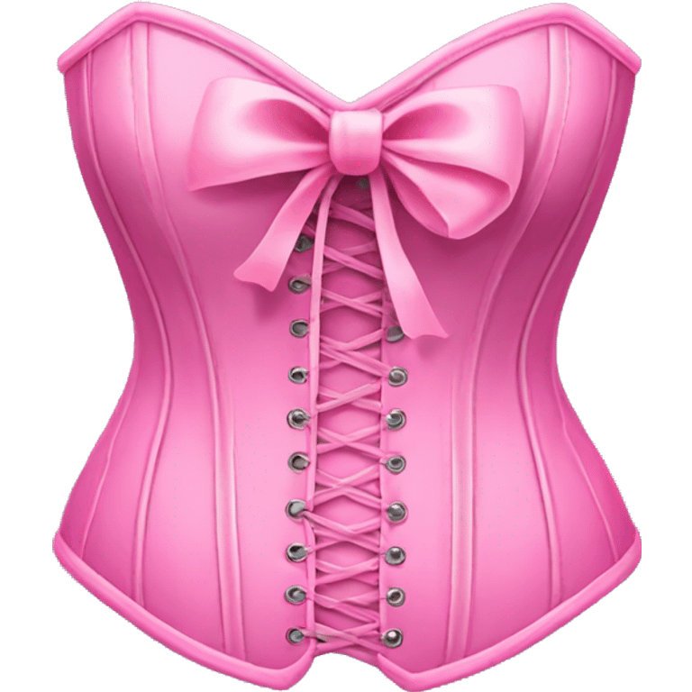 pink corset with bow emoji