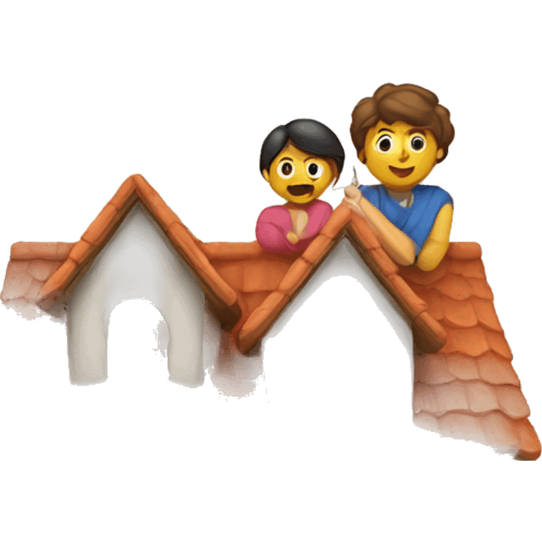 Casas con familia y una llave emoji