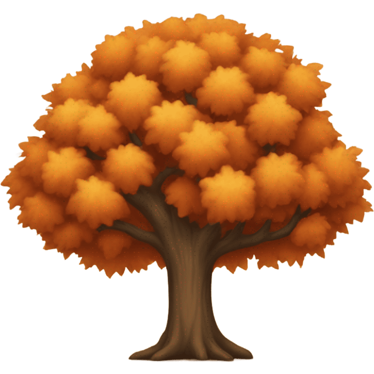 Autumn tree emoji