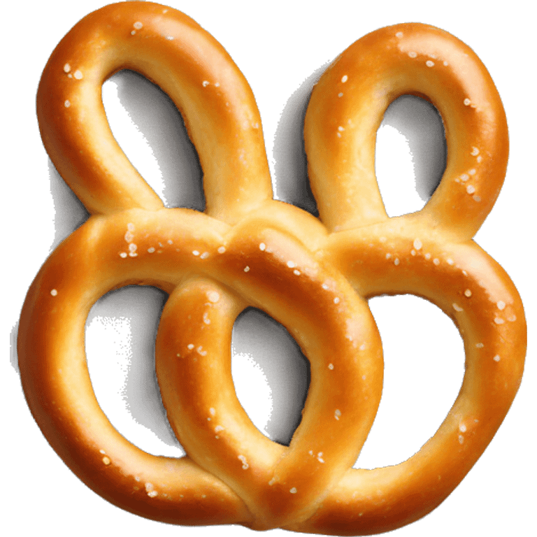 mickey mouse shaped pretzel with salt emoji