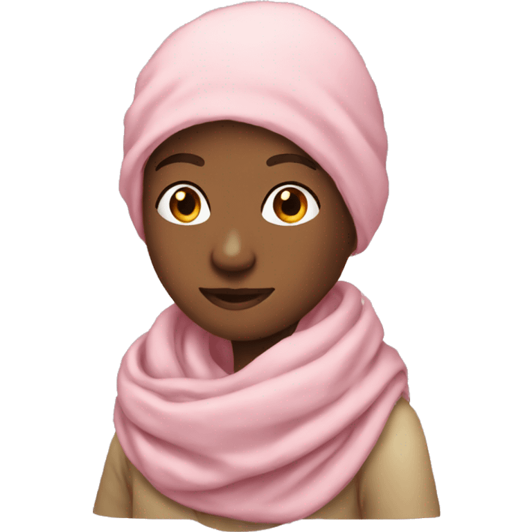 light pink scarf only emoji