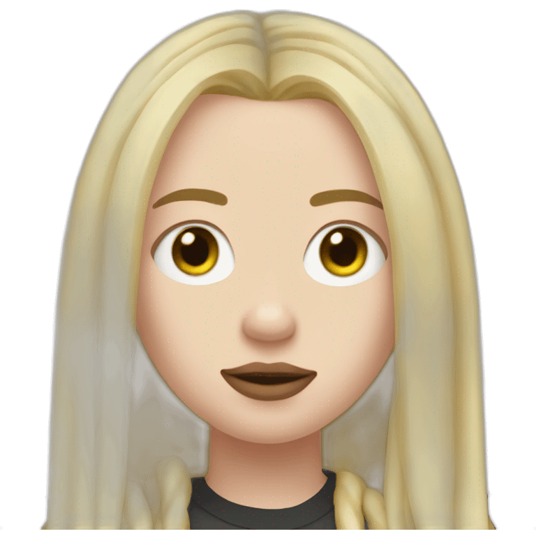 Billie Eilish blonde emoji