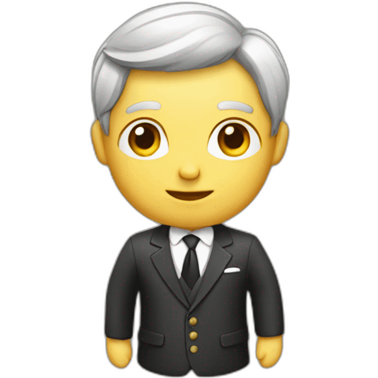 French Lawyer on dress emoji