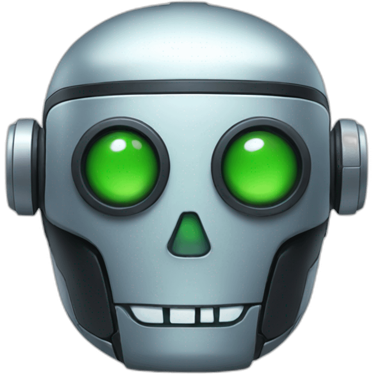 Robot head halloween emoji