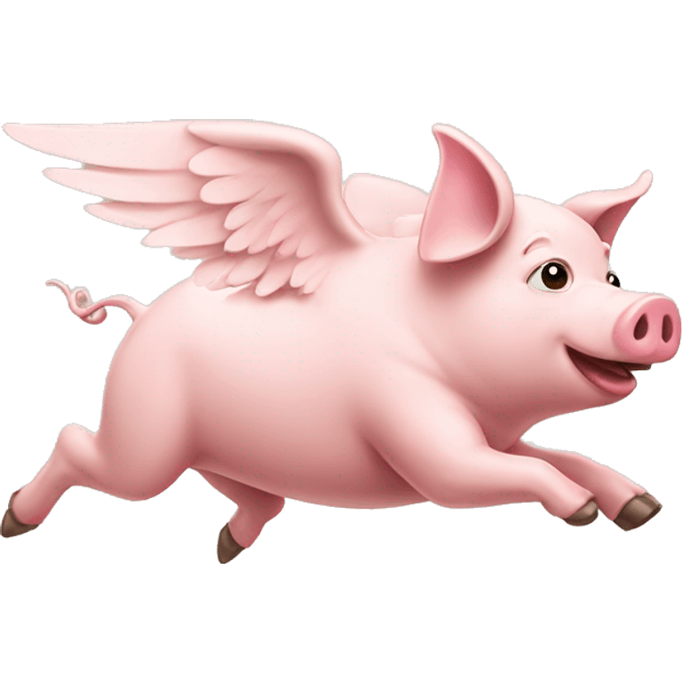 Flying pig  emoji