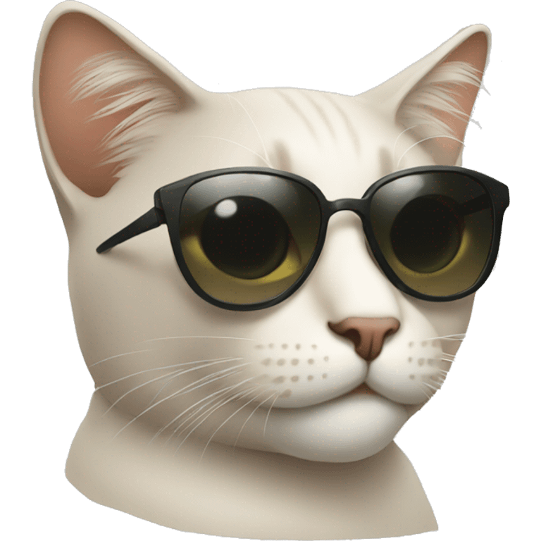 A cat with sunglasses emoji