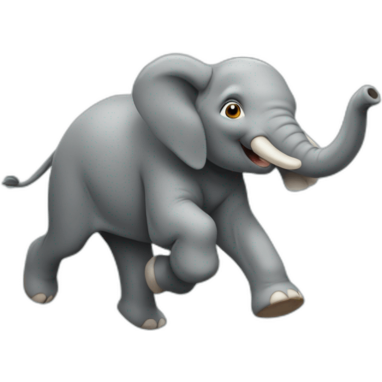 elephant running emoji