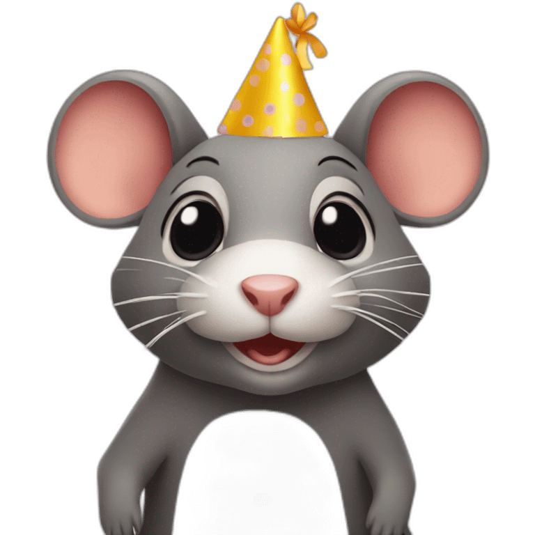 Birthday rat emoji