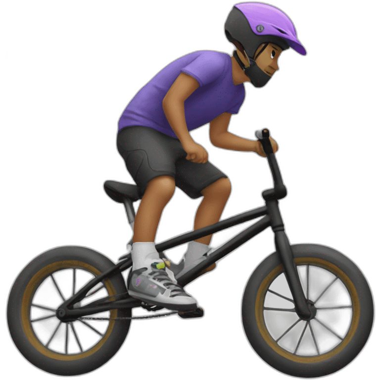 Chat sur bmx emoji