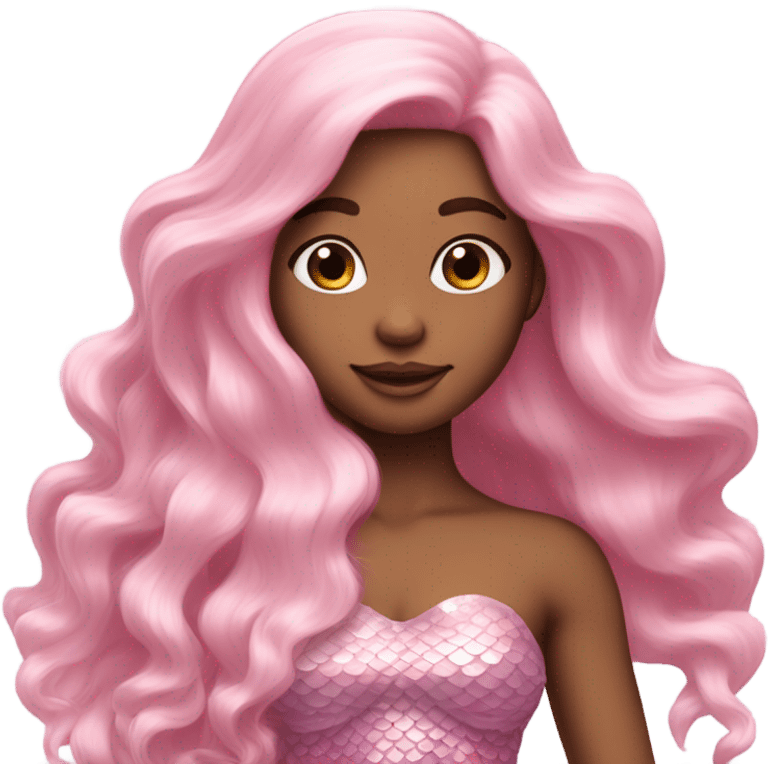 pastel pink mermaid emoji