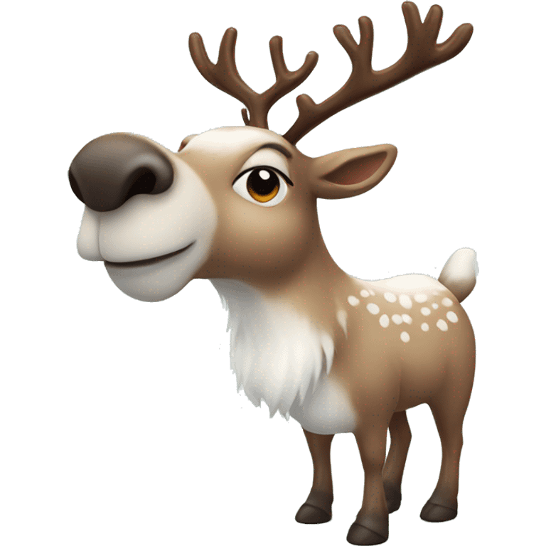 cozy realistic winter reindeer snowy emoji