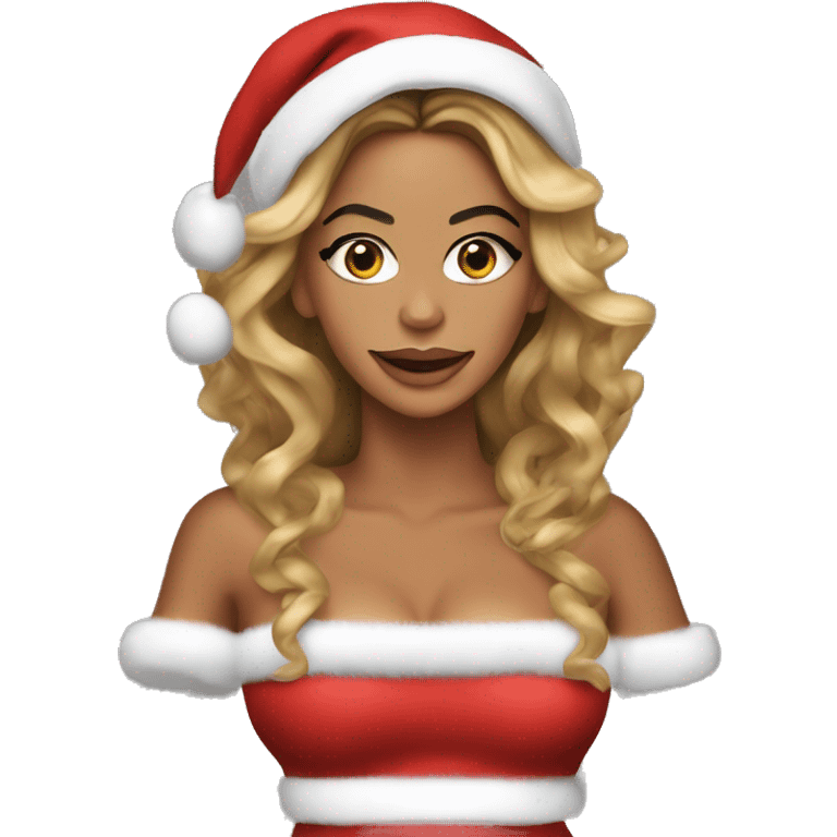 beyonce as santa clause emoji