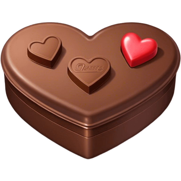 Heart shaped chocolate box emoji