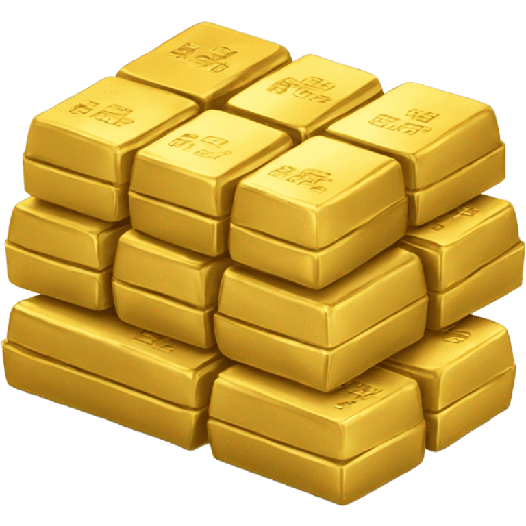 stack of gold bars emoji