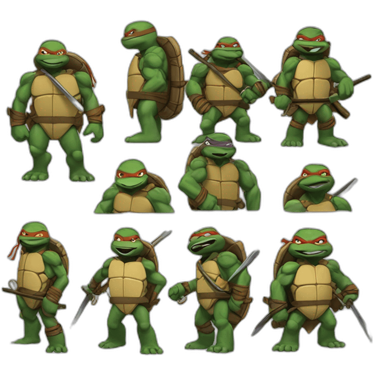 RISE OF THE TEENAGE Mutant Ninja TURTLES emoji