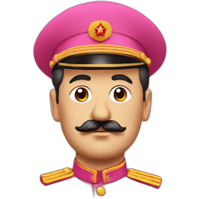 stalin in pink emoji