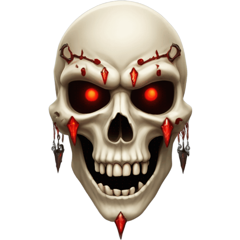 Skull vampire emoji