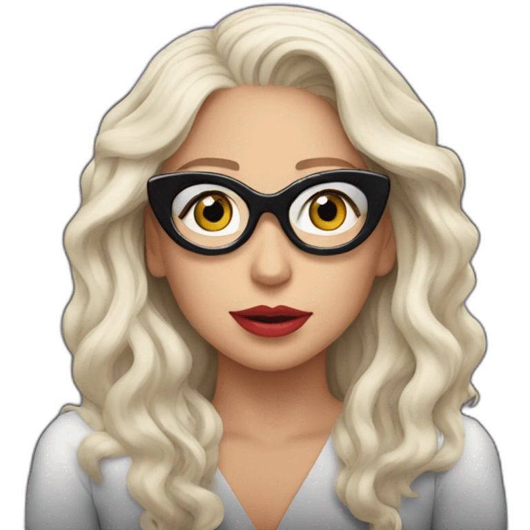 lady gaga watching movie emoji