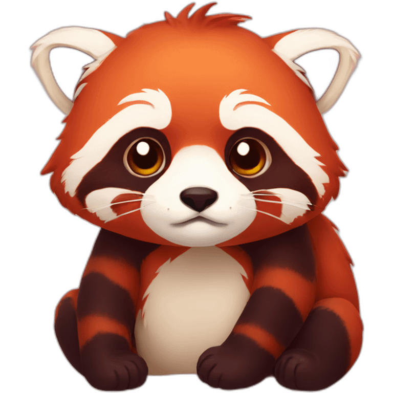 Red Panda sad emoji