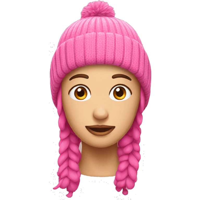 pink beanie hat emoji