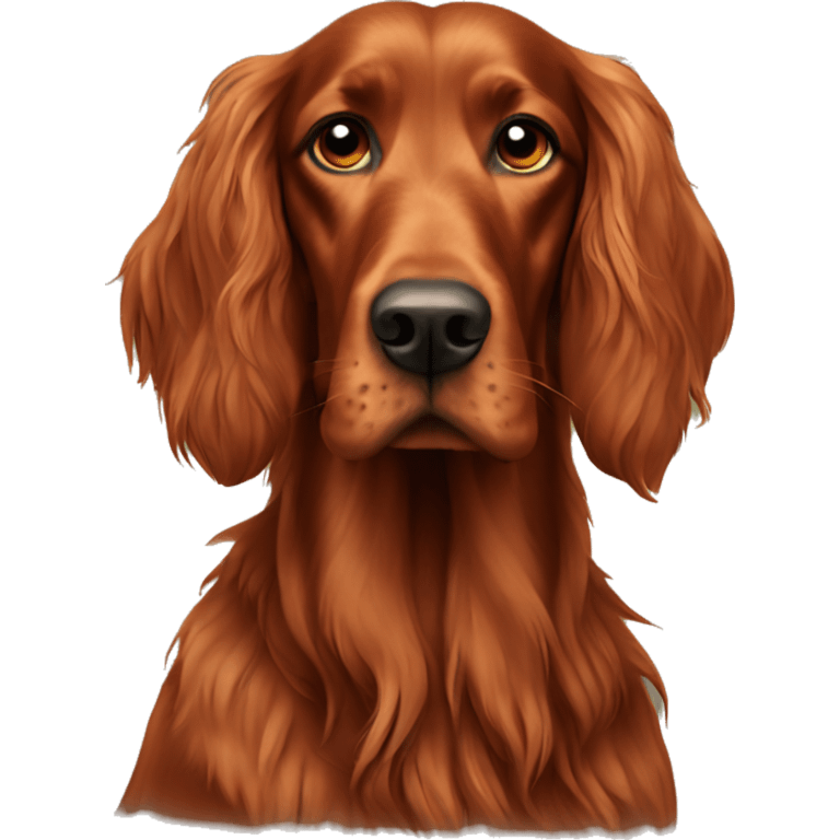 Irish setter dog  emoji