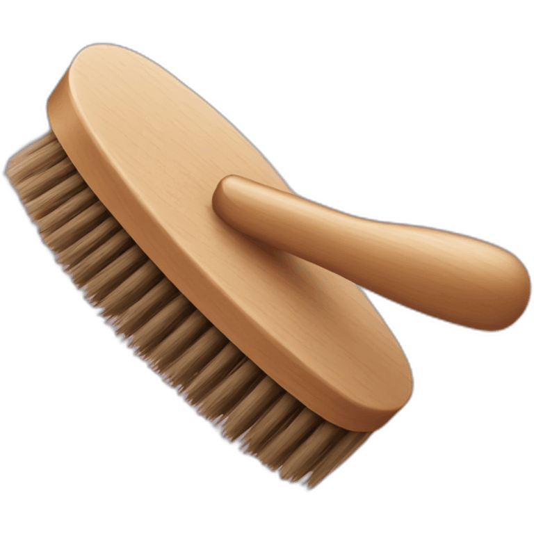 doggy hair brush emoji