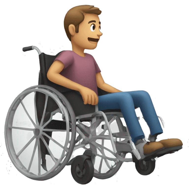 man in a wheelchair emoji