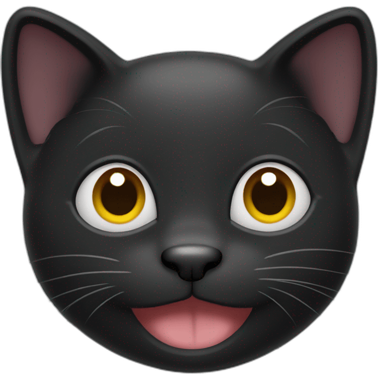 Waving black cat emoji