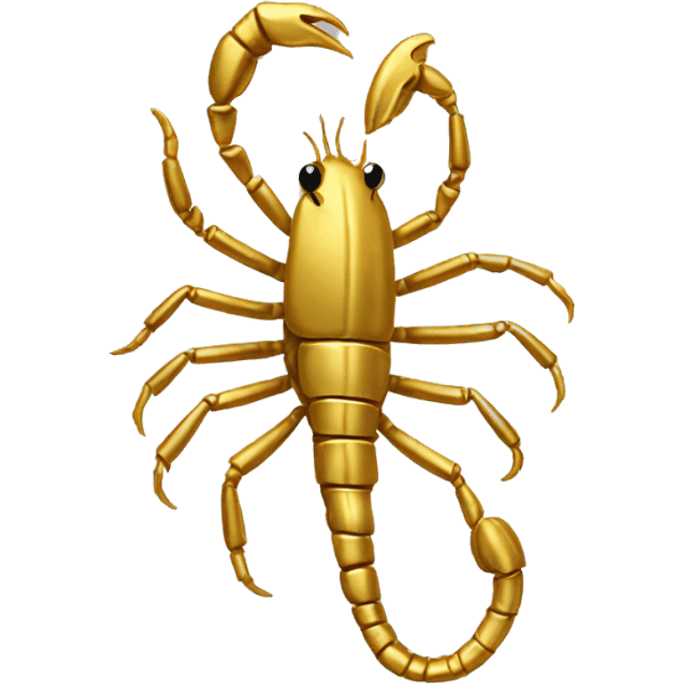 an scorpion made of gold emoji