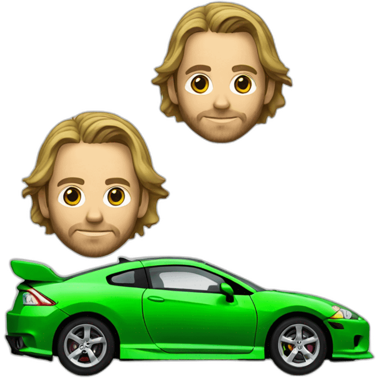 Paul walker green mitsubishi eclipse emoji