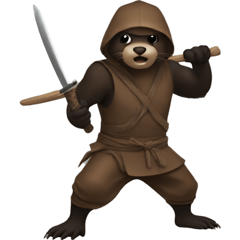 beaver ninja emoji