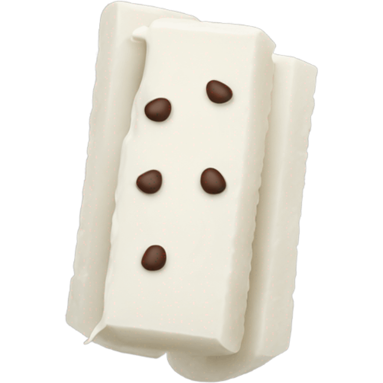 White KitKat emoji