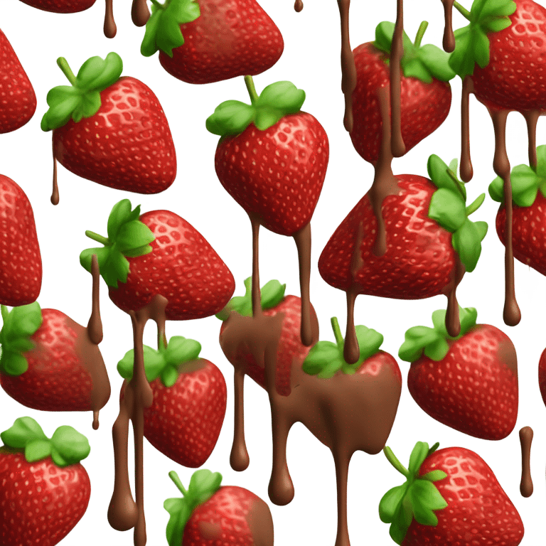 chocolate covered strawberries emoji