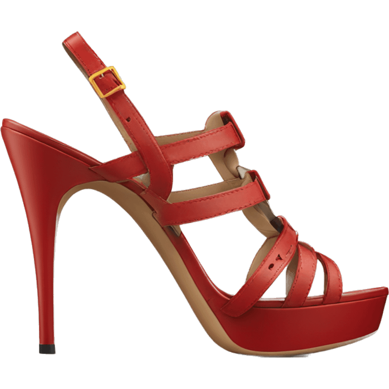 Burberry sandales red heel emoji