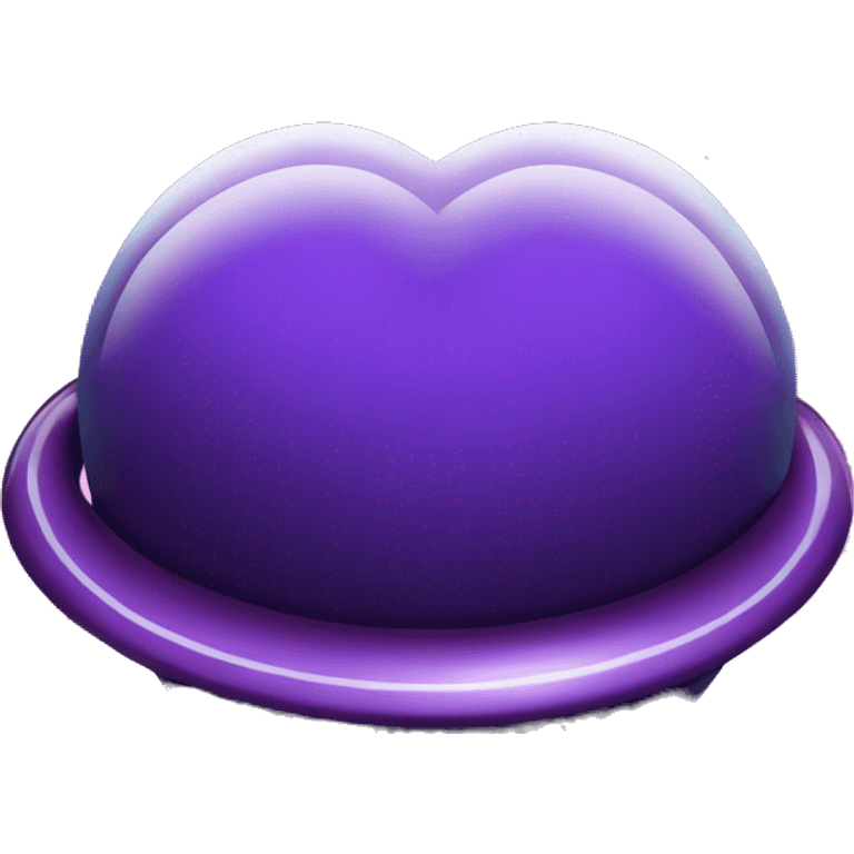 heart shape purple saturn planet emoji