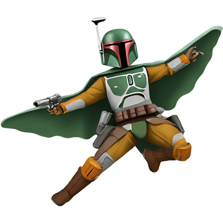 boba fett flying emoji