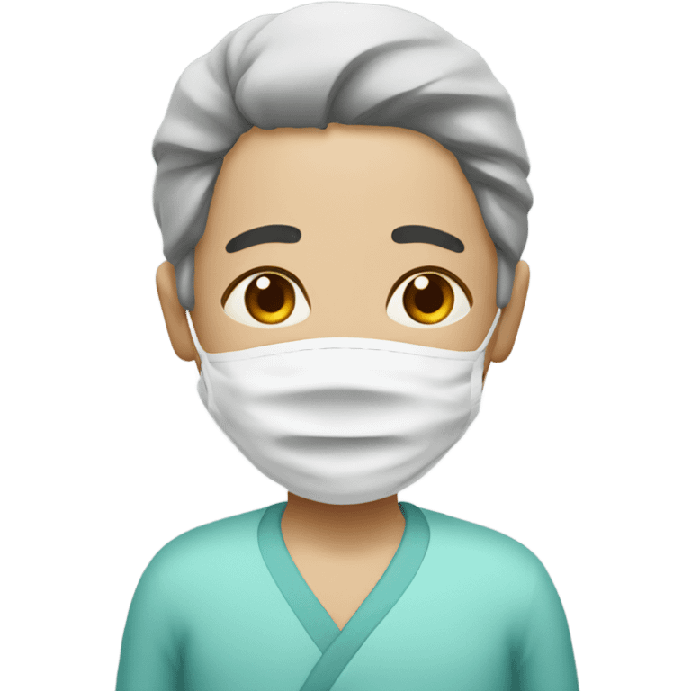 Hospital patient  emoji