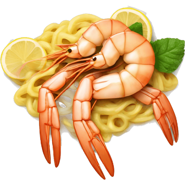 Shrimp scampi emoji