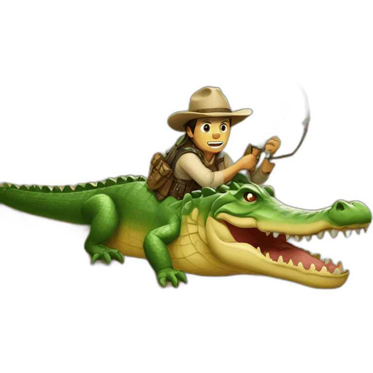 crocodile hunt western emoji