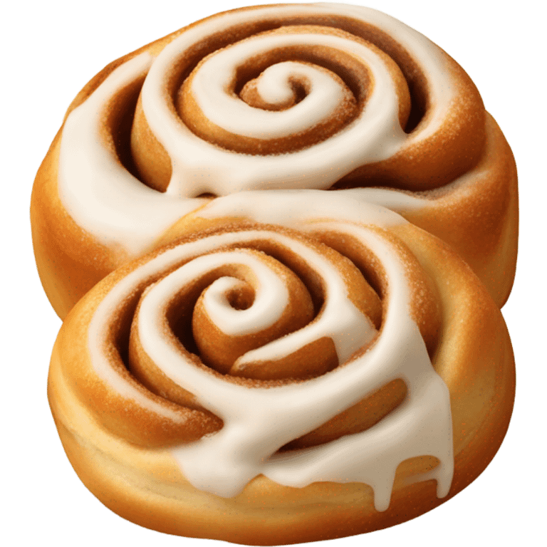 Two cinnamon rolls emoji