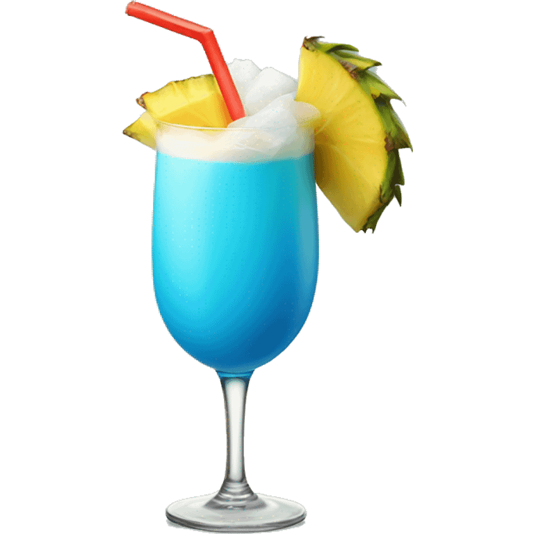 Blue pinacolada drink emoji