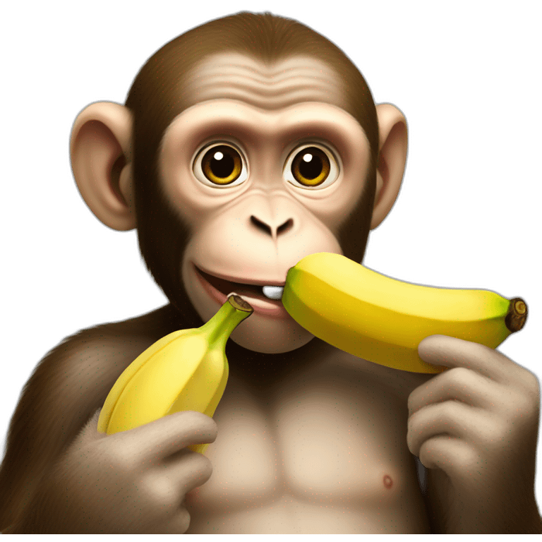 vladimir putin monkey eats banana emoji