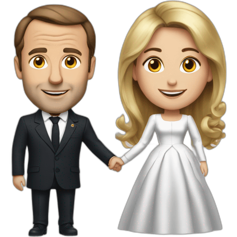 Macron et Brigitte emoji