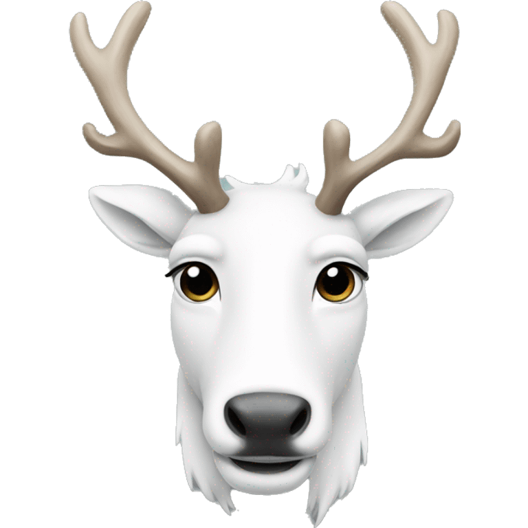 white-reindeer emoji