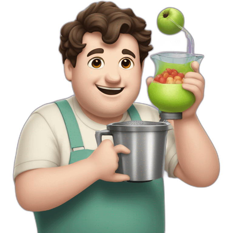 dudley dursley holding up a giant blender emoji