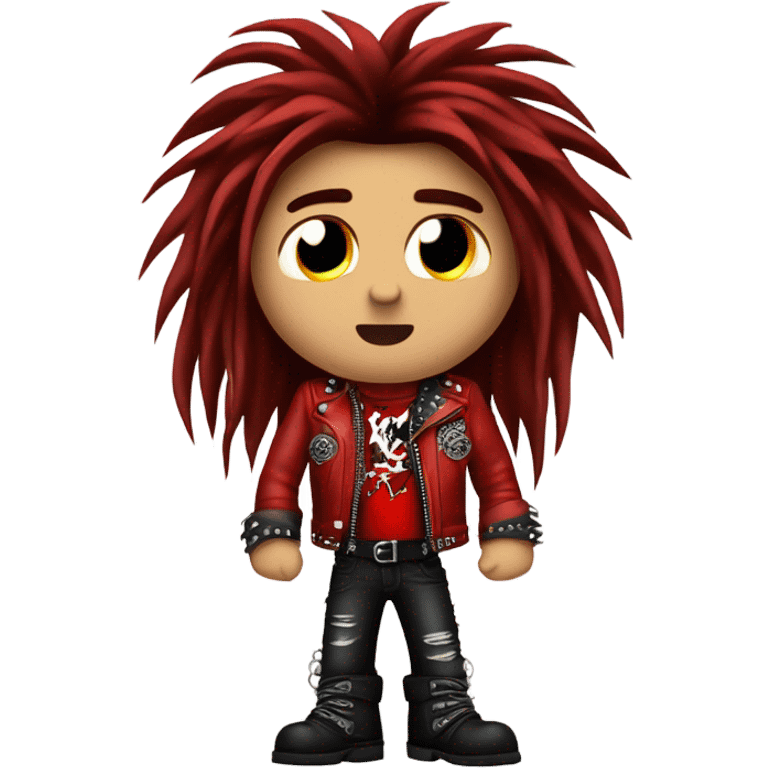 heavy metal dude red emoji