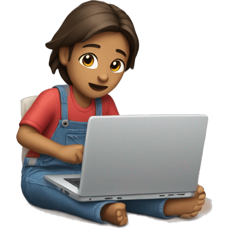 Lilo working on a laptop emoji