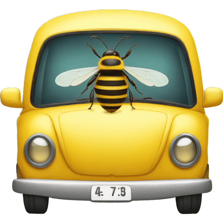 bee inside a car  emoji