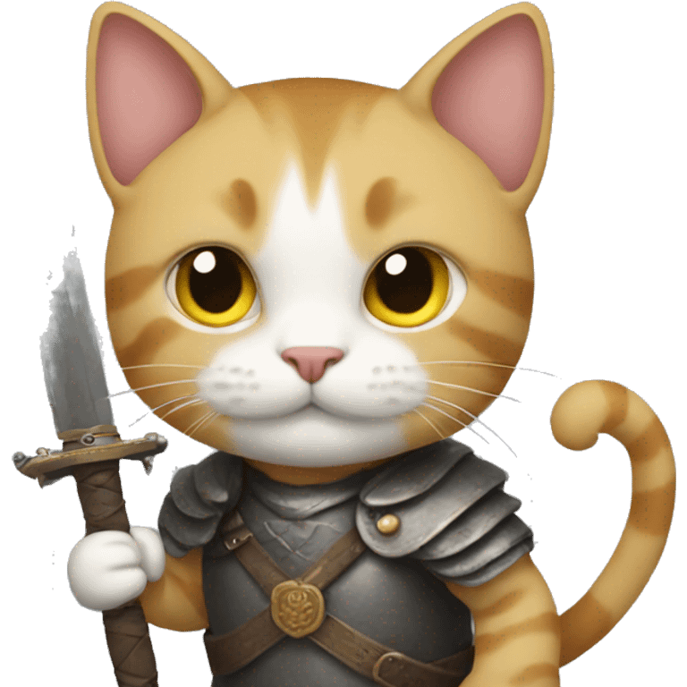 Cat with a sword emoji